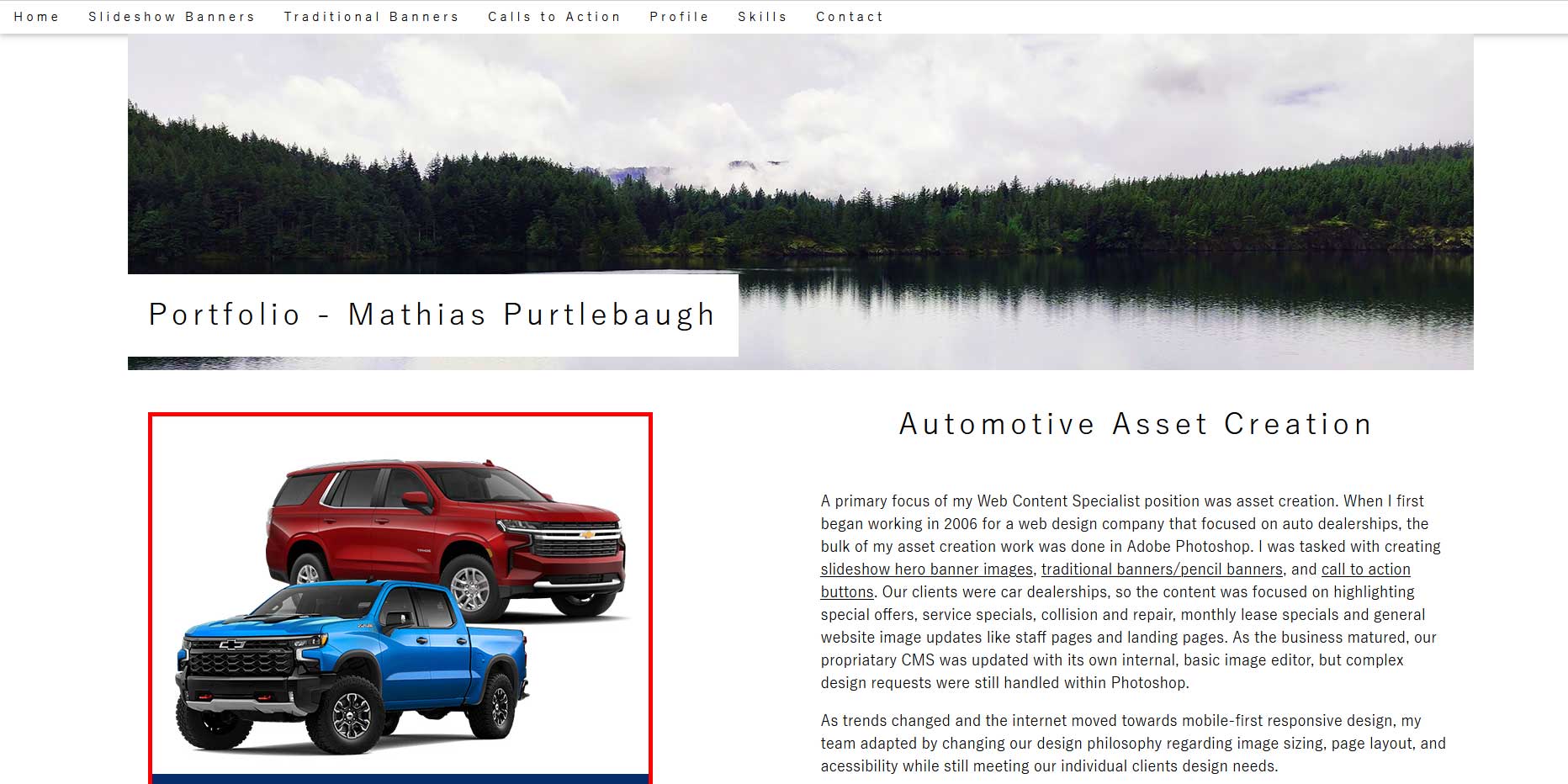 Automotive Design Asset Portfolio