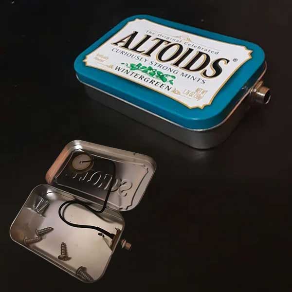 altoids tin mic / shaker box