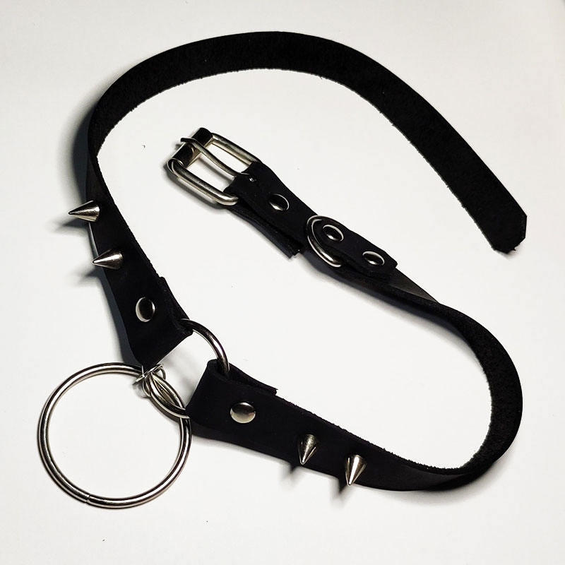 spike leather collar